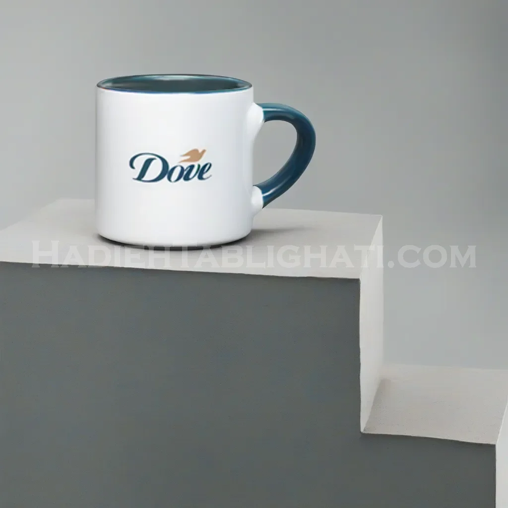 فنجان سرامیک دسته و داخل رنگی
